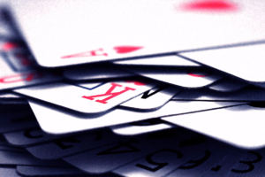 Messy deck of cards