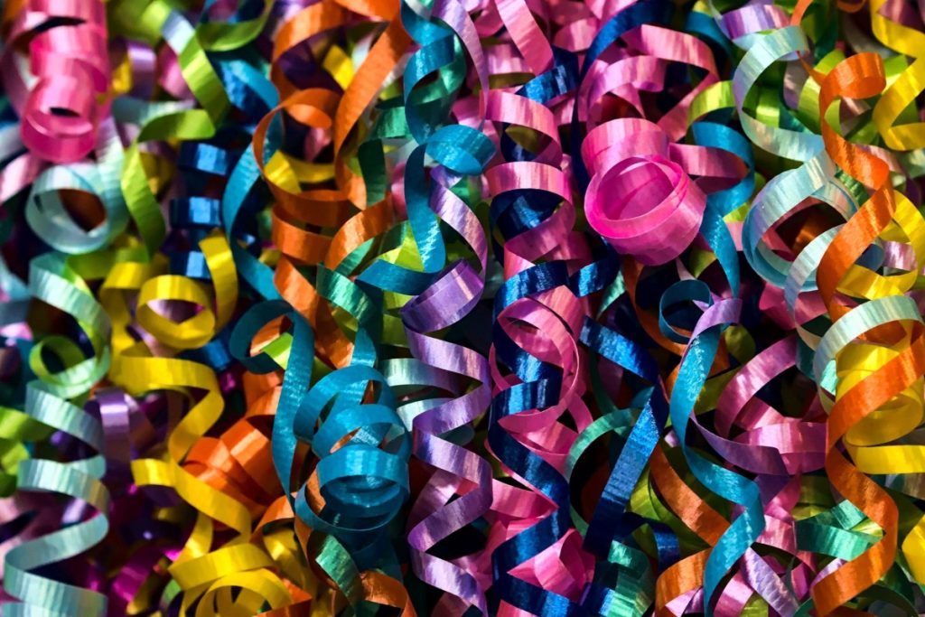 Decorative, colourful ribbons, Michelle Gibbings